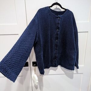 Pure Jill Indigo Jacket Size XL
